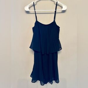 NWT Exlura Flirty Black Ruffled Romper Size Small